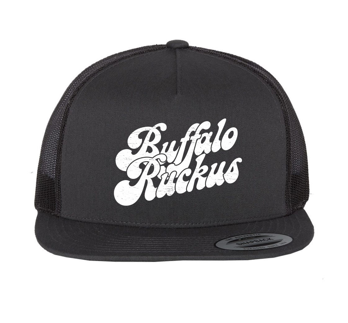 Black trucker hat