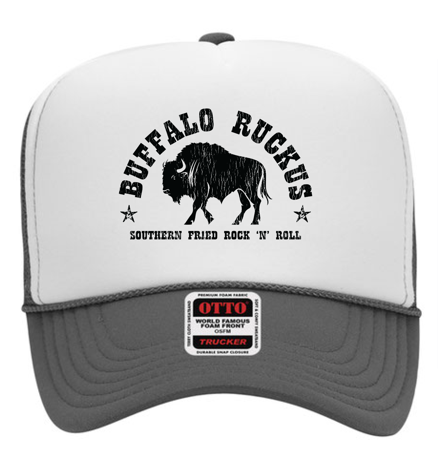 Trucker Hat — White/Charcoal