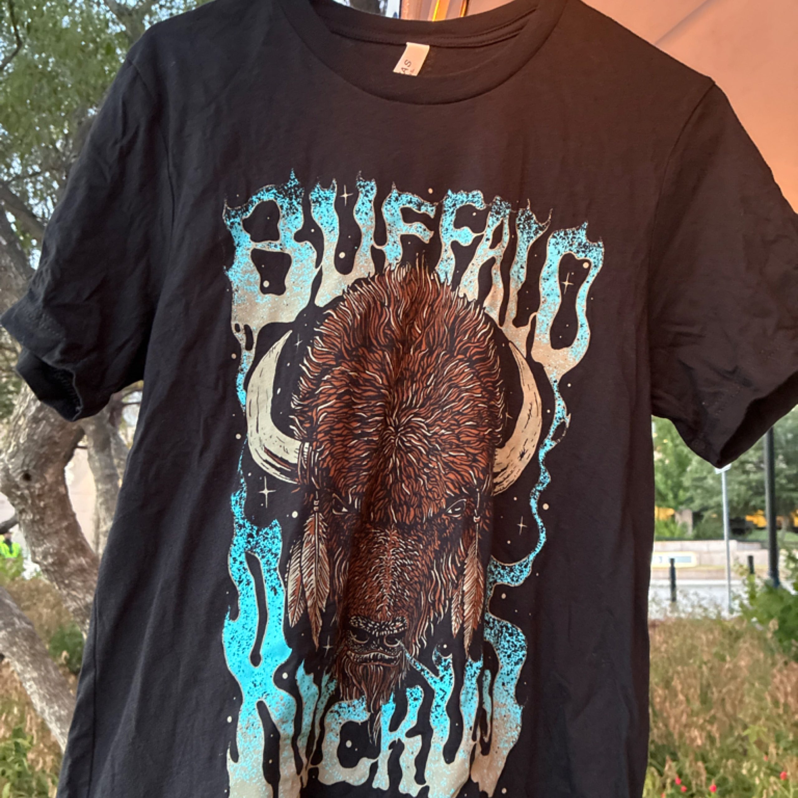 Bison Skull Tee — Black